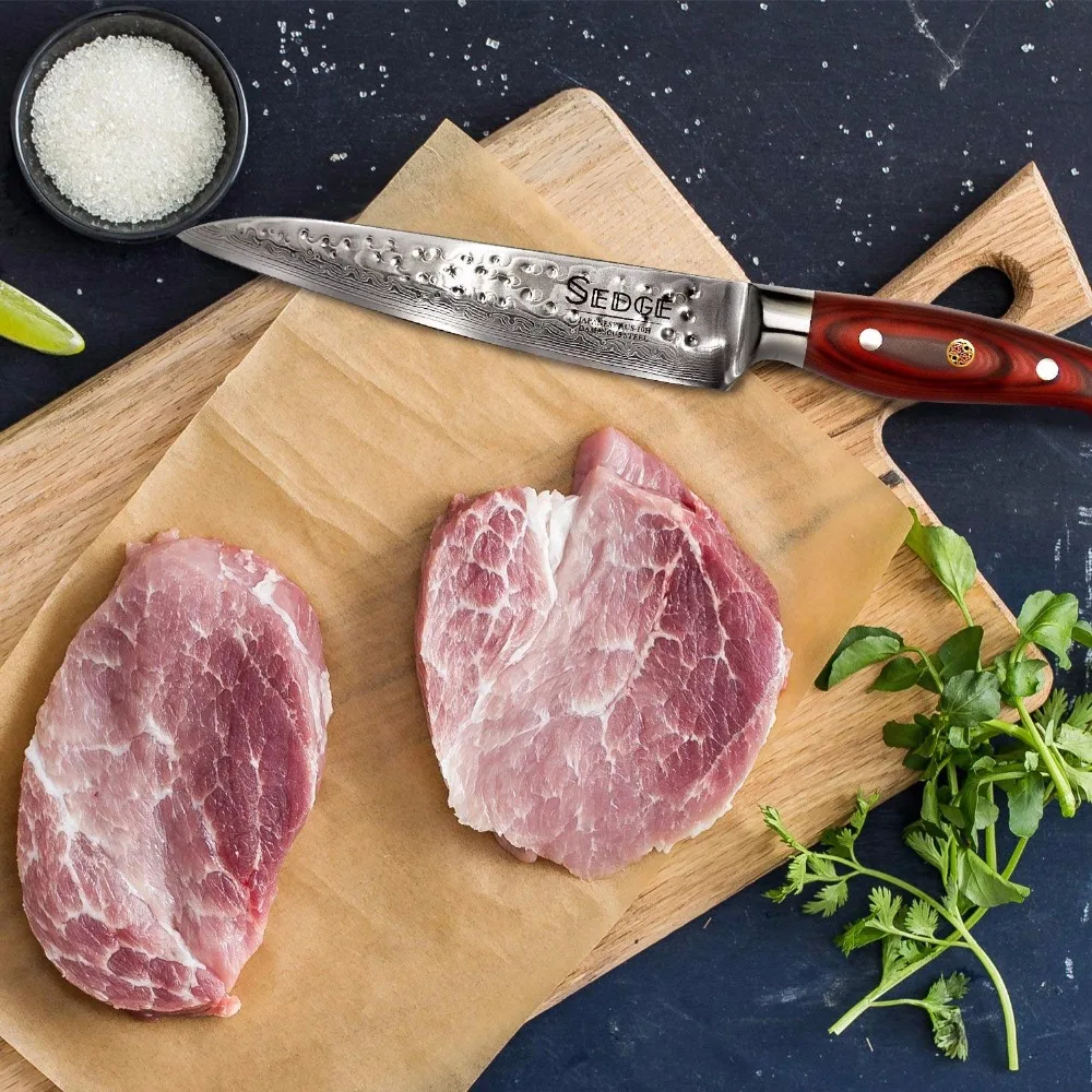 Нож для резьбы по дереву японский нож нарезки из дамасской нержавеющей стали с