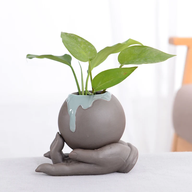 Керамические цветочные горшки декоративные цветы в горшках Комнатные семена