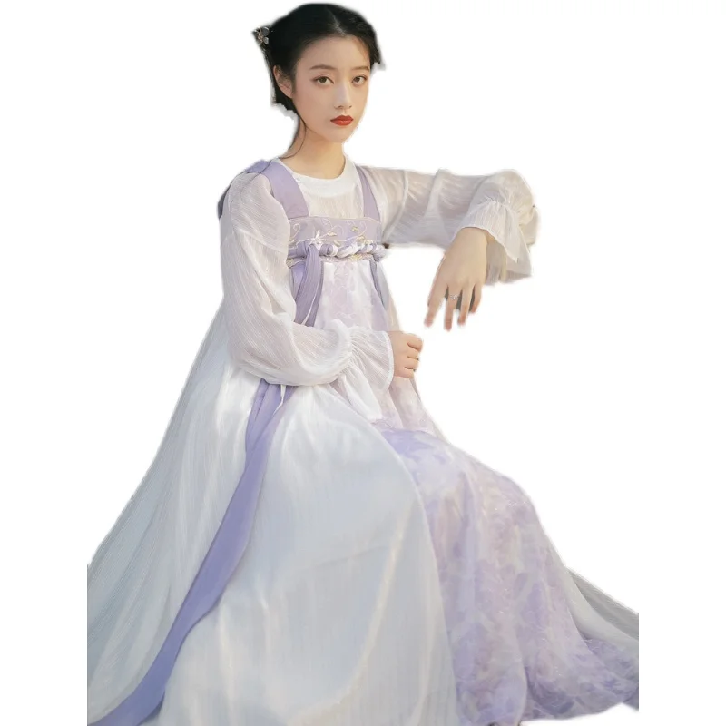 

Original "butterfly dream" improved hanfu coat shoulder-straps two-piece outfit