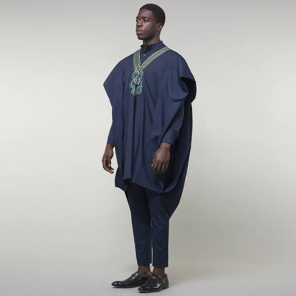 Fadzeco Agbada африканские костюмы для мужчин Дашики Бизнес 3 шт. набор бубоу наряд Африка одежда вышивка формальный наряд размера плюс