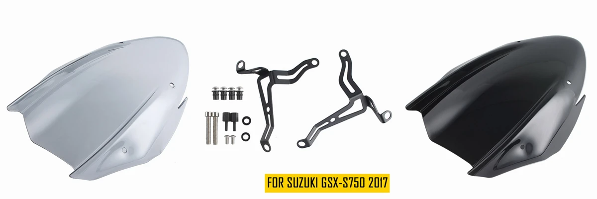Для Су ЗУ Ки GSX-S750 экран лобовое стекло экран с кронштейном GSXS750 GSX-S GSXS 750 черный прозрачный