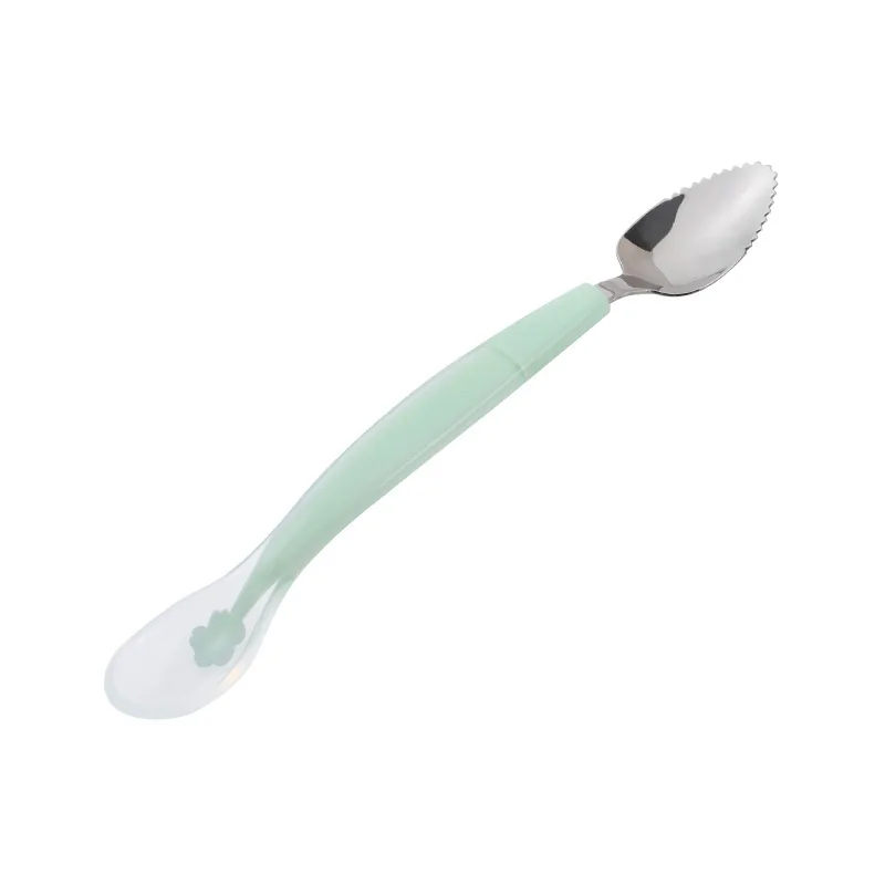 Детская двухсторонняя силиконовая ложка для пищевых добавок детская из