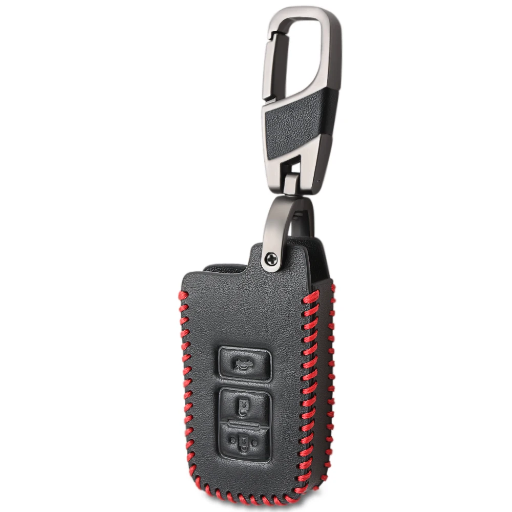 Автомобильный держатель для ключей с дистанционным управлением 3 кнопки кожаный