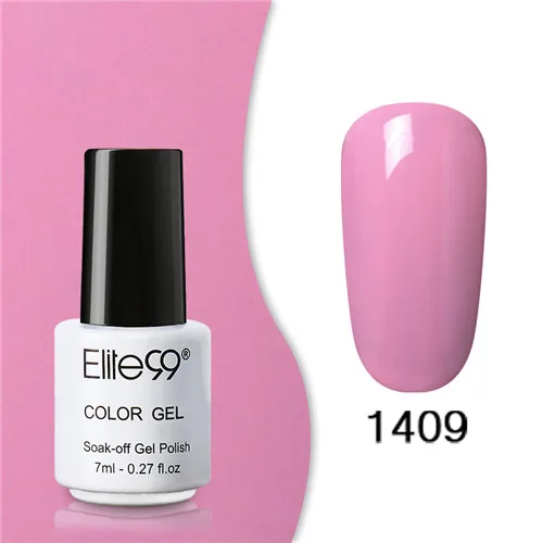 1409 Elite99 Гель-лак набор все для маникюра Полупостоянный Vernis верхнее покрытие УФ светодиодный гель лак удаляющийся замачиванием Гель-лак для ногтей - Цвет: 1409