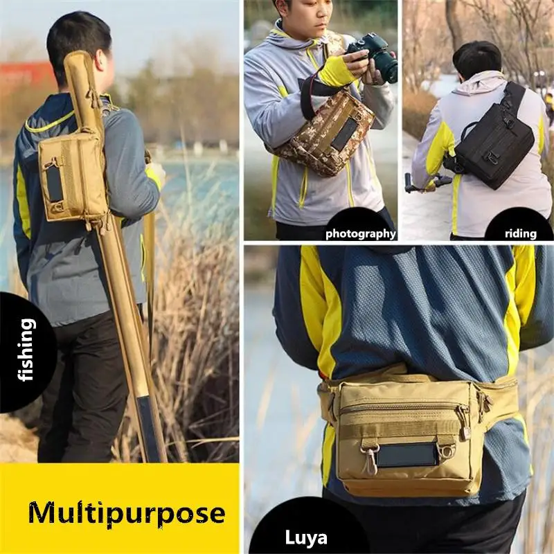 Многофункциональная поясная Рыболовная Сумка для снаряжения плот Удочка