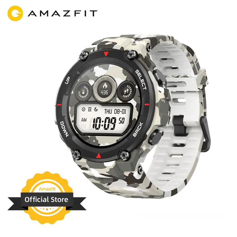 Новинка 2020 CES глобальная версия Amazfit T rex умные часы прочный корпус смарт GPS/ГЛОНАСС