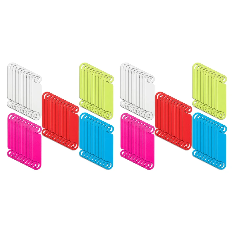 

150 шт., ярлыки для кабелей, разноцветные ярлыки для кабелей, 50 шт., 6x1,3x0,2 см и 100 шт., x см