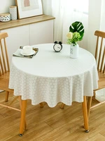 round tablecloth pvc plastic waterproof oil proof table cover floral printed home kitchen dining tablecloth table decor supplies