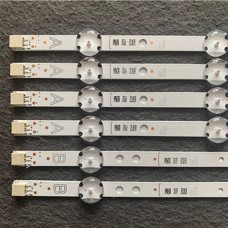 Светодиодная лента для подсветки телевизора VESTEL 490DRT VNB A/B-TYPE REV0.8 VES490UNDS 49L3753DB 49HE4000