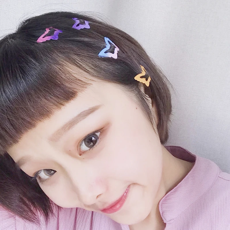 Красивые детские заколки для волос в виде пентаграммы блестящие BB-зажимы форме