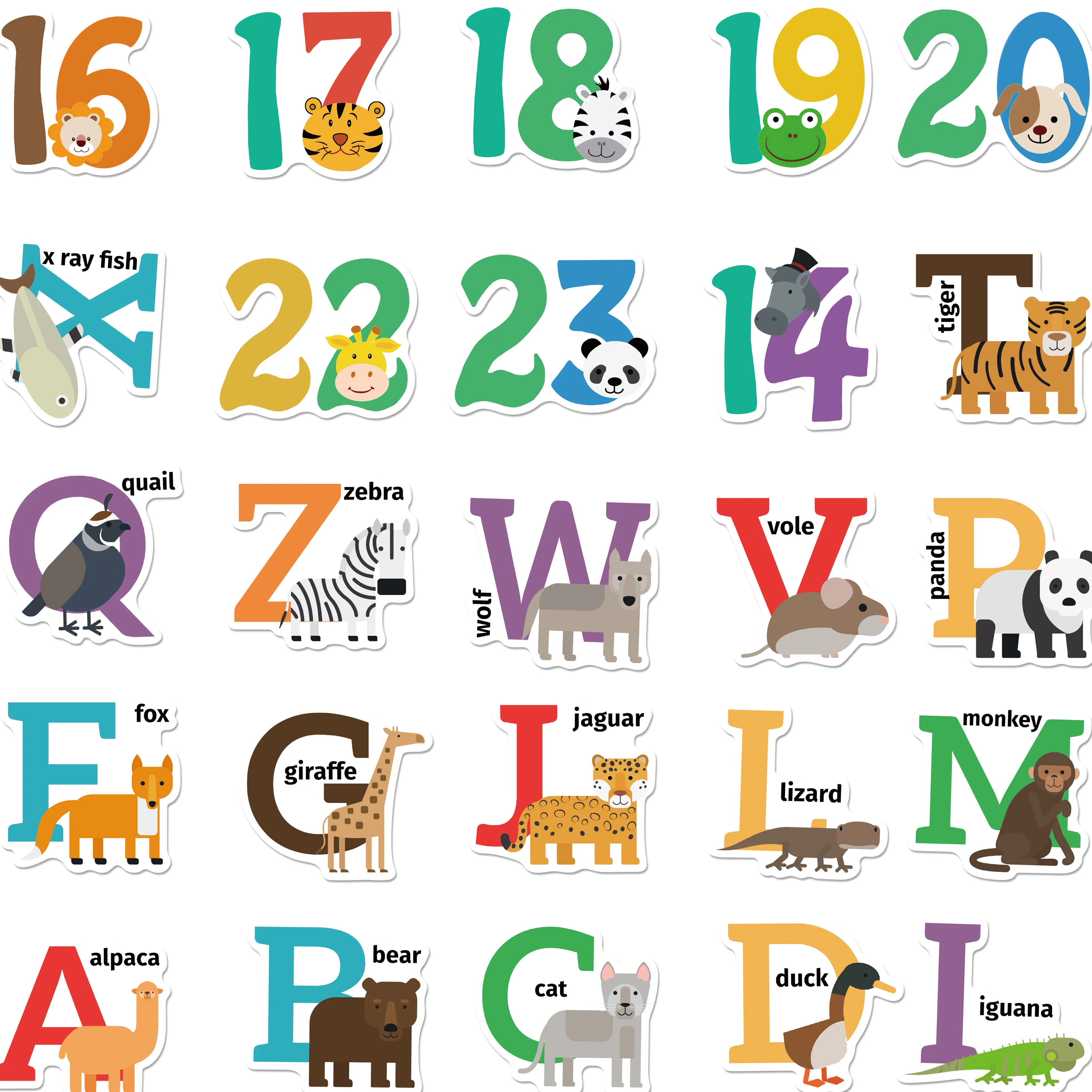 10/50 шт. Детские Водонепроницаемые наклейки с буквами | Игрушки и хобби