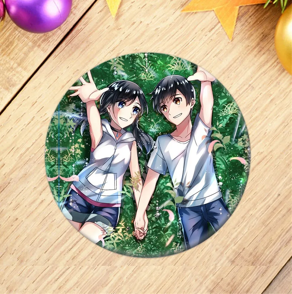 Аниме Tenki no ko Косплей сумки значок Модная японская мультяшная фигурка