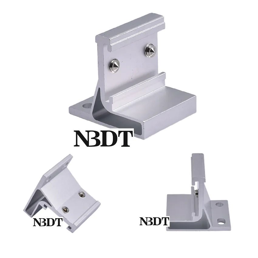 

3Pcs Aluminum Alloy Wall Side Mount Bracket Hanger For Top Hung Sliding Door
