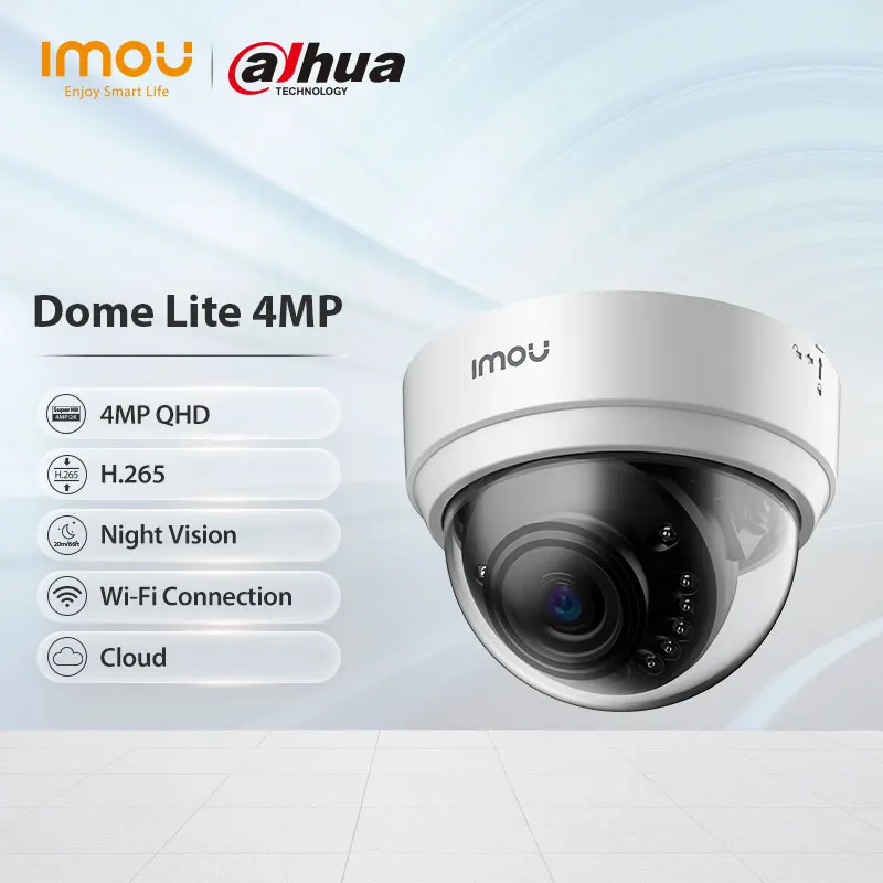 Dahua imou Dome Lite 4MP 1080P H.265 Wifi IP камера видеонаблюдения ночное видение облако следите за