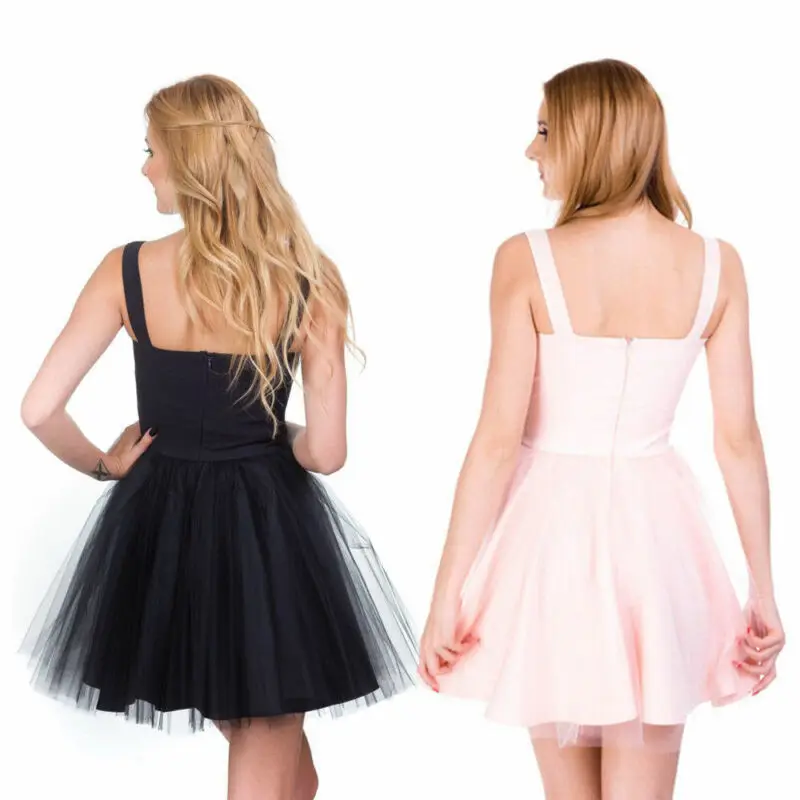 Модное женское официальное короткое Кружевное Тюлевое платье летние вечерние