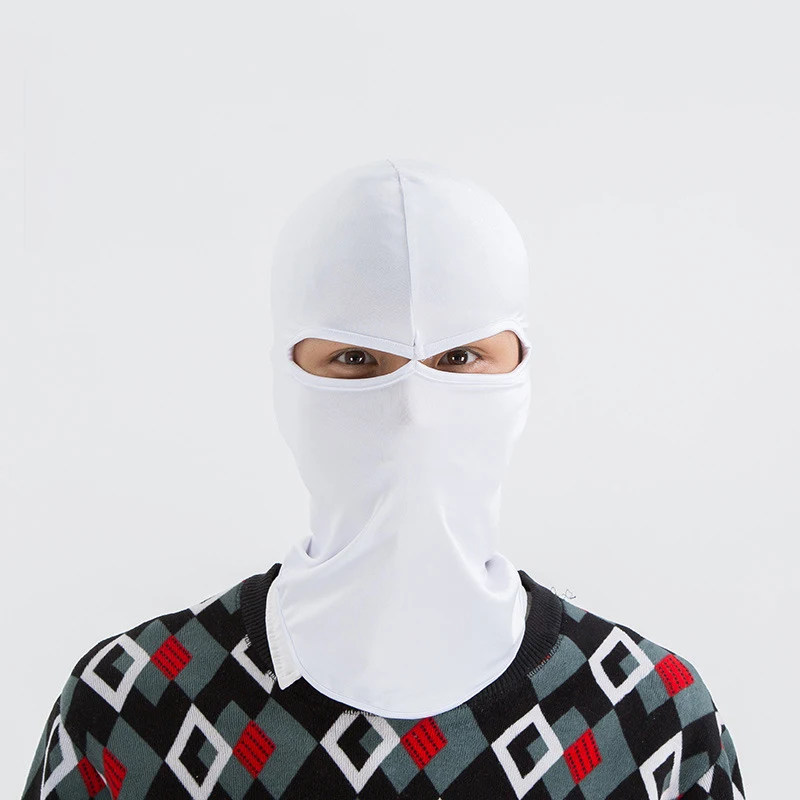 Белый Мотоциклетная маска для лица Флисовая Балаклава Зимняя Маска Kominiarka Foulard Moto шарф мотоциклетная маска Лыжная Военная маска - Цвет: Белый