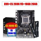 Kllisre X99 комплект материнской платы XEON E5 2696 V3 LGA 2011-3 ЦП 2 шт. X 8 ГБ = 16 Гб 2666 МГц DDR4 память