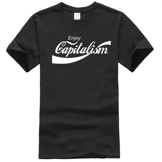 Наслаждайтесь футболка Capitalism забавная пародия T Karl Marx MenFashion Подарочный Топ S