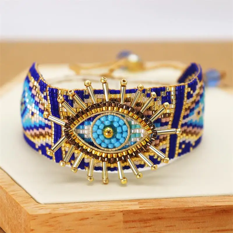 

Zhongvi MIYUKI Bracelet For Women Turkish Lucky Evil Eye Bracelets Pulseras Mujer 2021 Femme Jewelry Woman Handmade Loom Beads