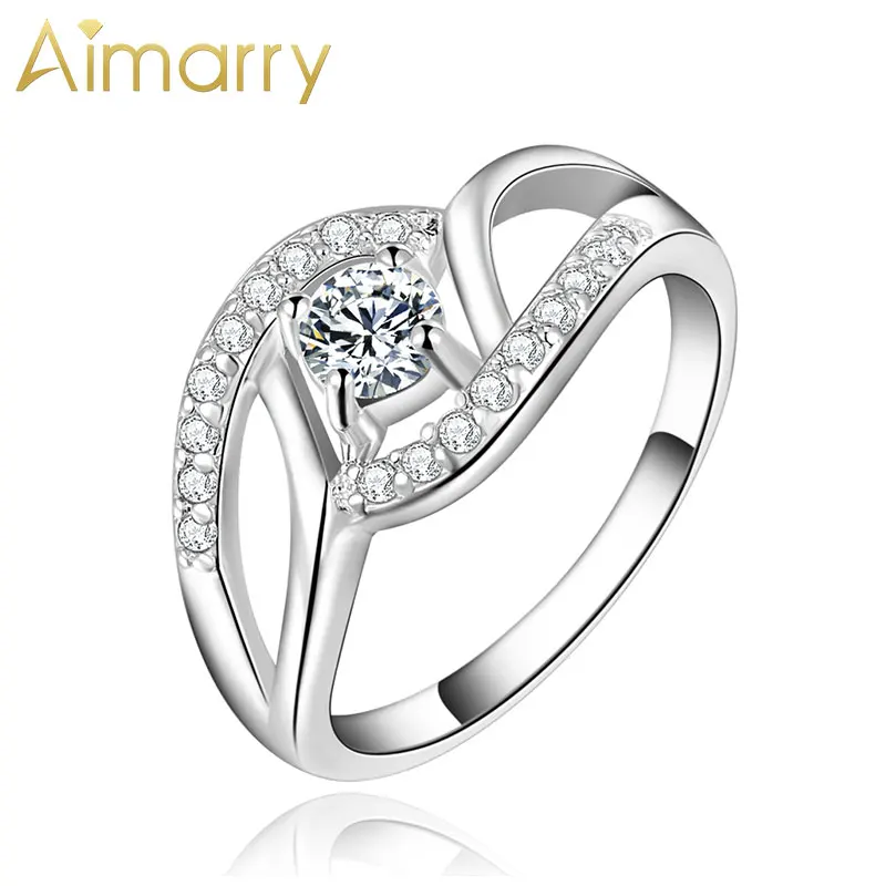 

Aimarry 925 Sterling Silver Charm AAA Zircon Ring For Women Party Engagement Gift Wedding Fashion Jewelry