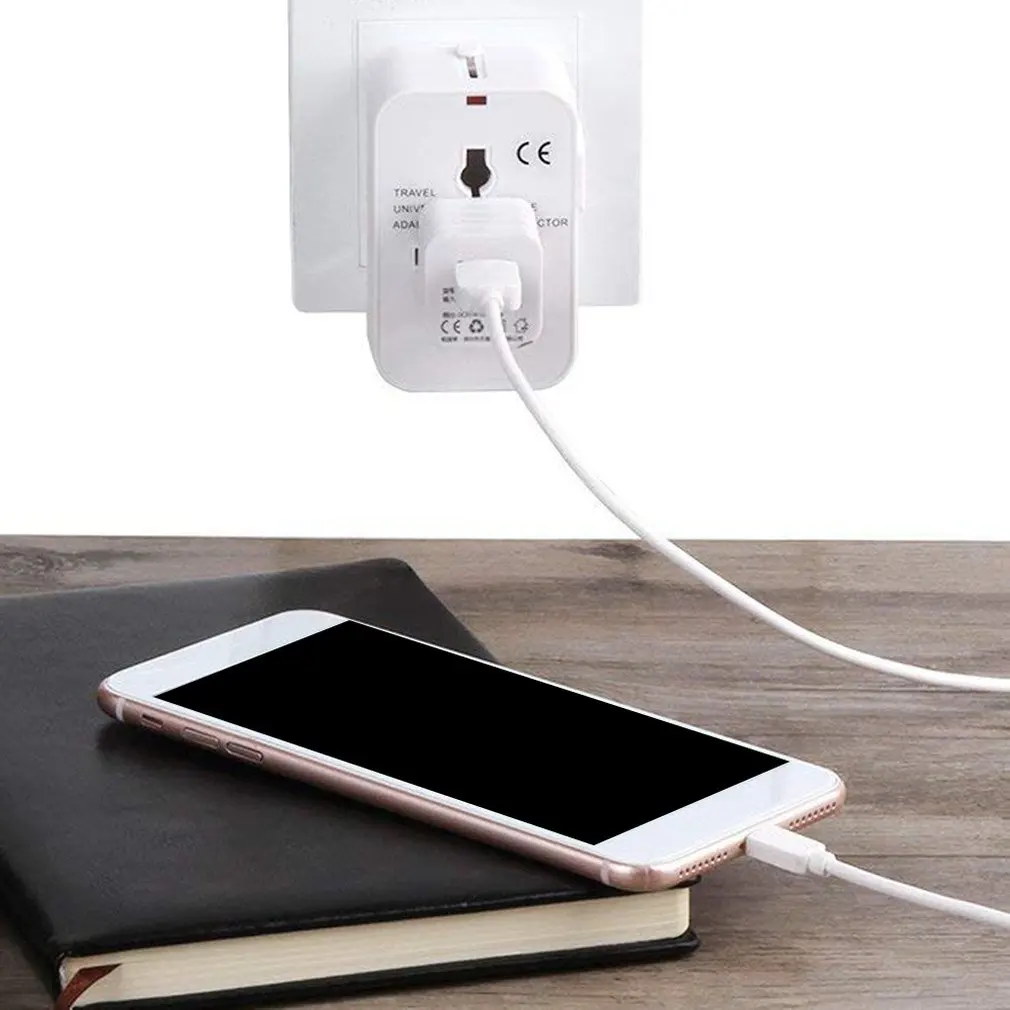 Многофункциональная розетка для преобразования чисто белая глобальная вилка