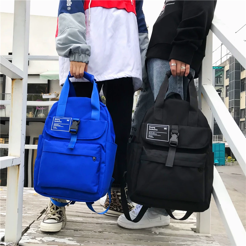 

BB223 Young student canvas school bag female fashion trend travel light couple travel bag