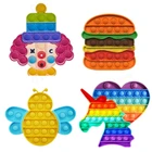 Игрушки-антистресс, шахматная доска с радужным пузырьком, Поппер пузырьков, сенсорные игрушки-антистресс для родителей и детей, игрушка для времени