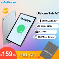 ulefone tab a7 android 11 7680mah tablet pc 10 1 4g network 4gb 64gb octa core wifi 12001920 tablets 13mp rear camera