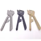 1 шт. многофункциональный инструмент для повседневного использования 6 в 1 из нержавеющей стали Utili-Key кольцо-брелок Подвеска Карманный нож мини нож тактический нож отвертка