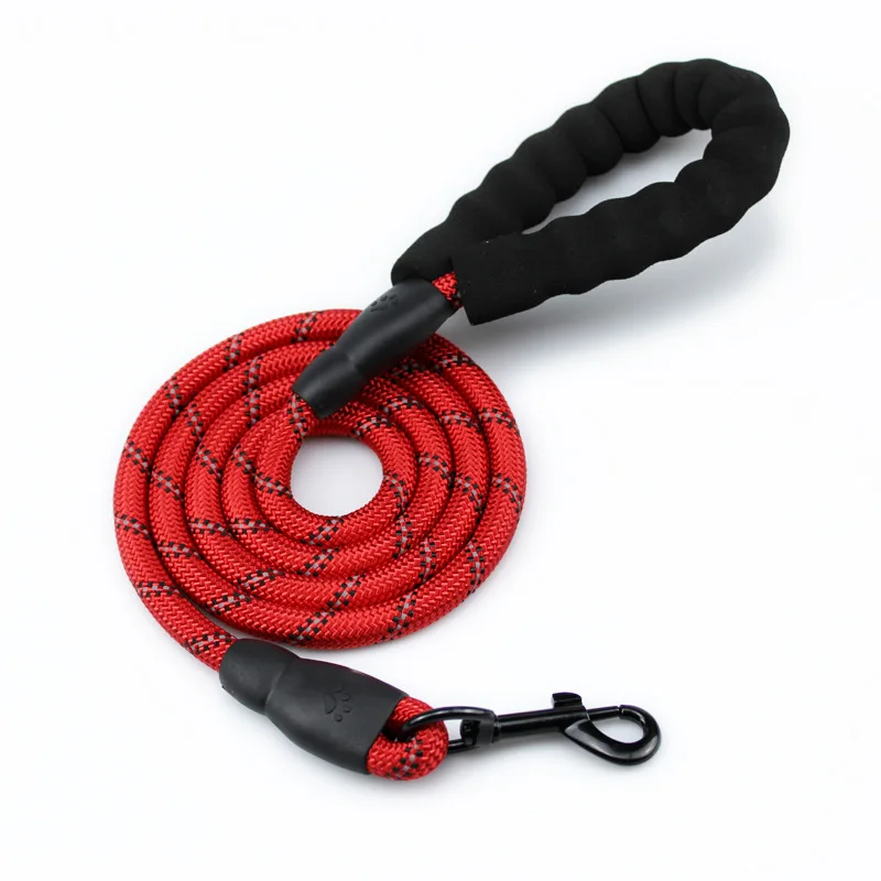 

Meianju dog leash reflective multicolor dog chain comfortable handle dog chain pet products