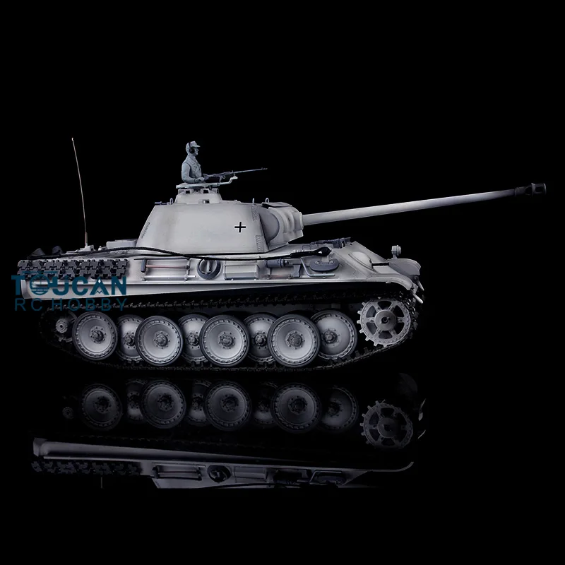 Heng Long 1/16 Снежный RC Танк 7.0 пластиковая немецкая пантера G RTR 3879 360 ° вращающаяся