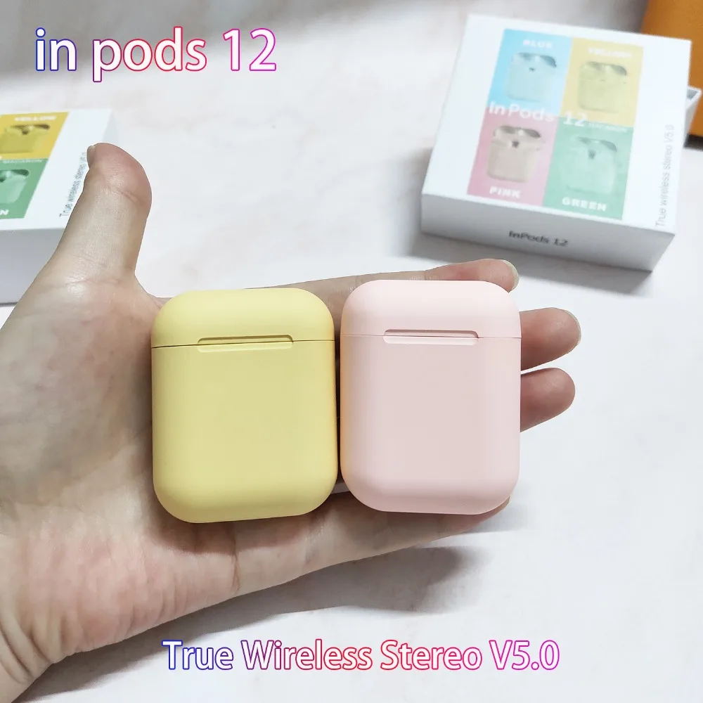 I666 беспроводные наушники inpods 12 TWS Bluetooth 5,0 гарнитура сенсорный всплывающий наушник с микрофоном fone de ouvido