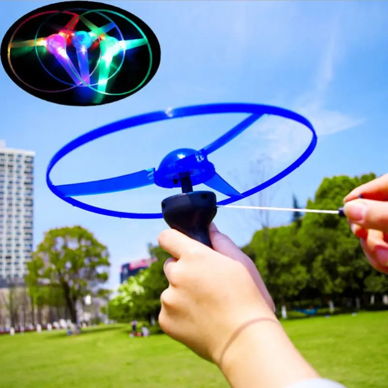 Фото LED Flashing Plastic Pull String Flying Saucer Propeller Toy Disc Helicopter New Puu With Lights Игрушки и хобби LED Flashing Plastic Pull String Flying Saucer Propeller Toy Disc Helicopter New Puu With Lights Игрушки и хобби