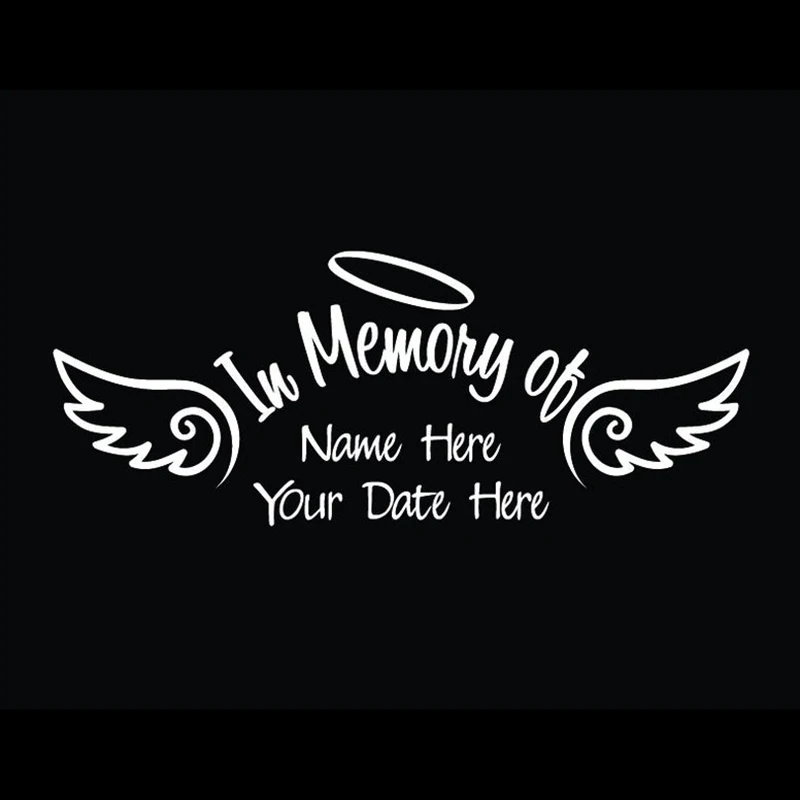 Черный/Серебряный в память наклейка автомобиля изготовленный на заказ оконная