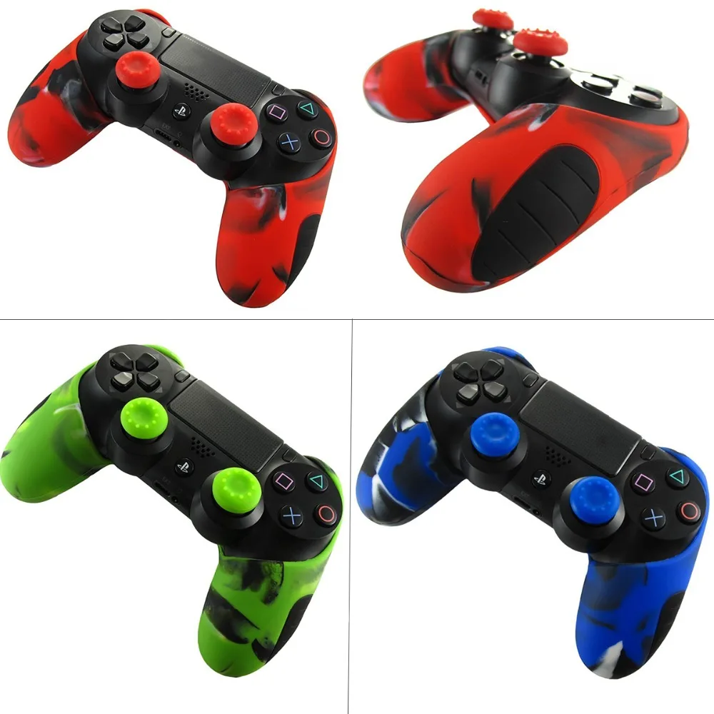 Контроллер силиконовый чехол для Dualshock 4 Чехол PS4 Pro Slim крышки контроллеров