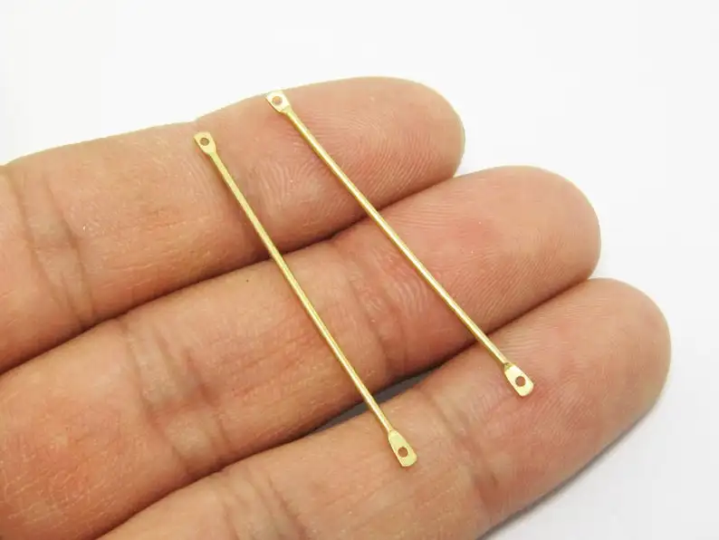 Латунные подвески в виде палочек для сережек 50 шт. соединитель латунные