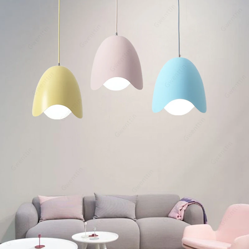 Скандинавский яркий подвесной светильник макарон для гостиной спальни кухни