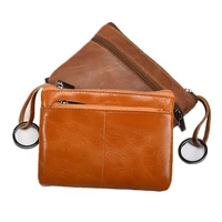 men mini purse genuine leather wallets for women zipper pouch short wallet small money bag coin bag driver license holder