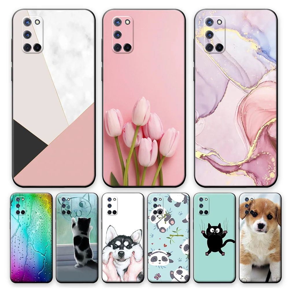 Чехол чехол для телефона для OPPO A52 A92 A72, силиконовый мягкий чехол из ТПУ 6,5 дюйма для OPPO A92 OPPO A72 OPPO A52, бампер