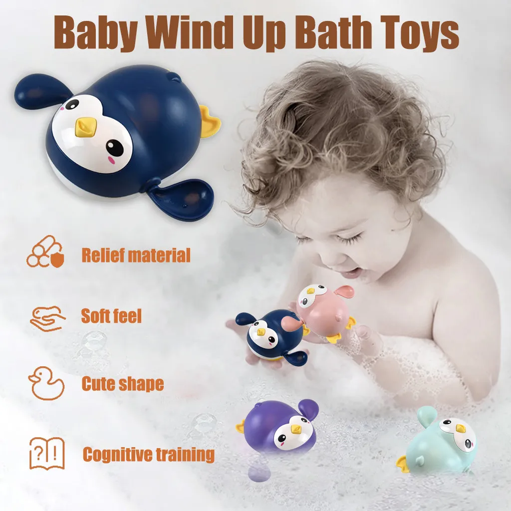 

New Baby Bath Swimming Bath Pool Toy Cute Wind Up Crab Animal Bath Toy Bathroom Game Water Beach Toys Bath Toy