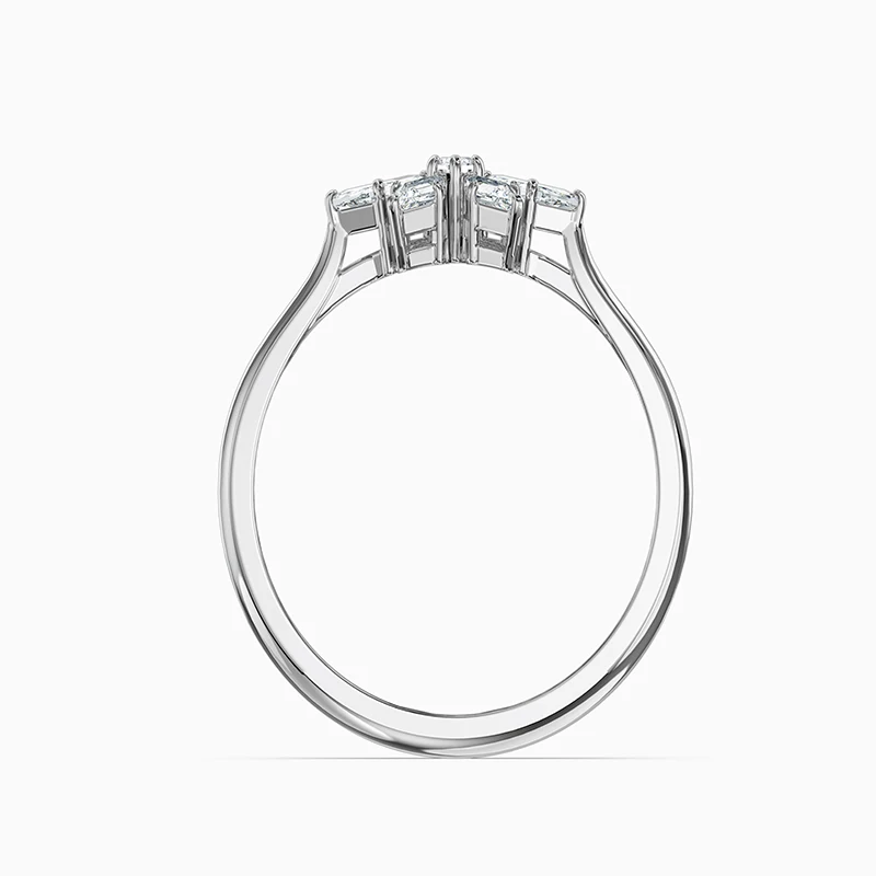 

2020 Fashion Jewelry SWA New MAGIC Ring White Gold Glamorous Snowflake Shape Female Luxury Engagement Ring Romantic Gift
