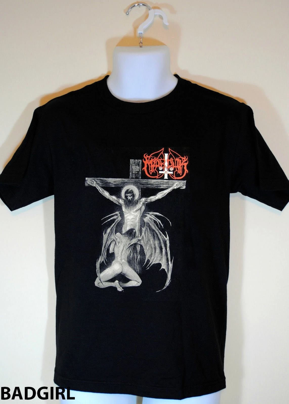 

Marduk T-Shirt Vintage Shirt Satanic 666 Black Metal Backpatch Reprint
