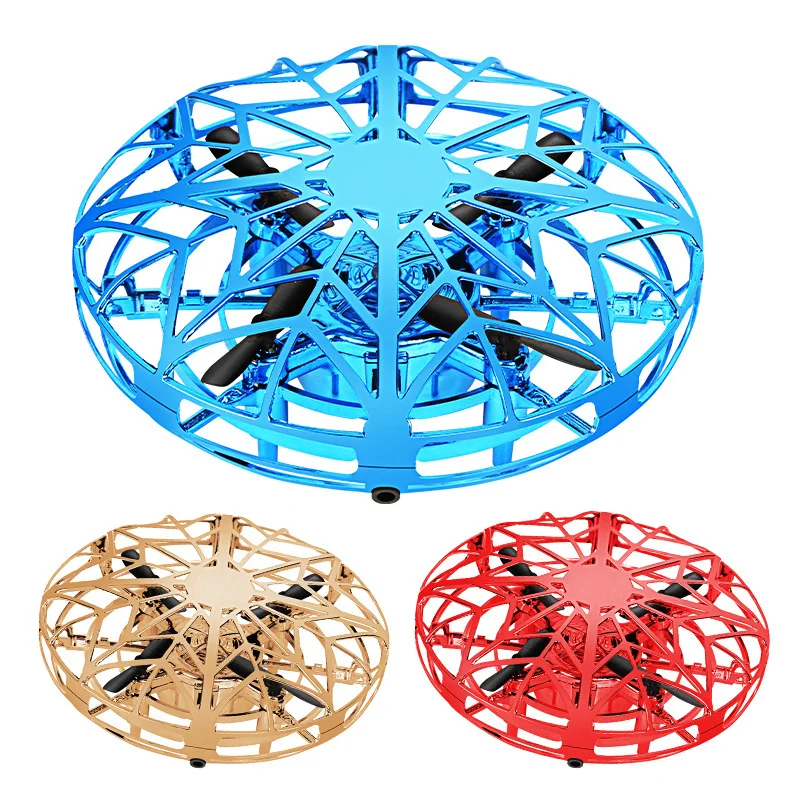 

NEW Mini Drone UFO Hand Operated RC Helicopter Quadrocopter Dron Infrared Induction Aircraft Flying Ball Toys For Kids