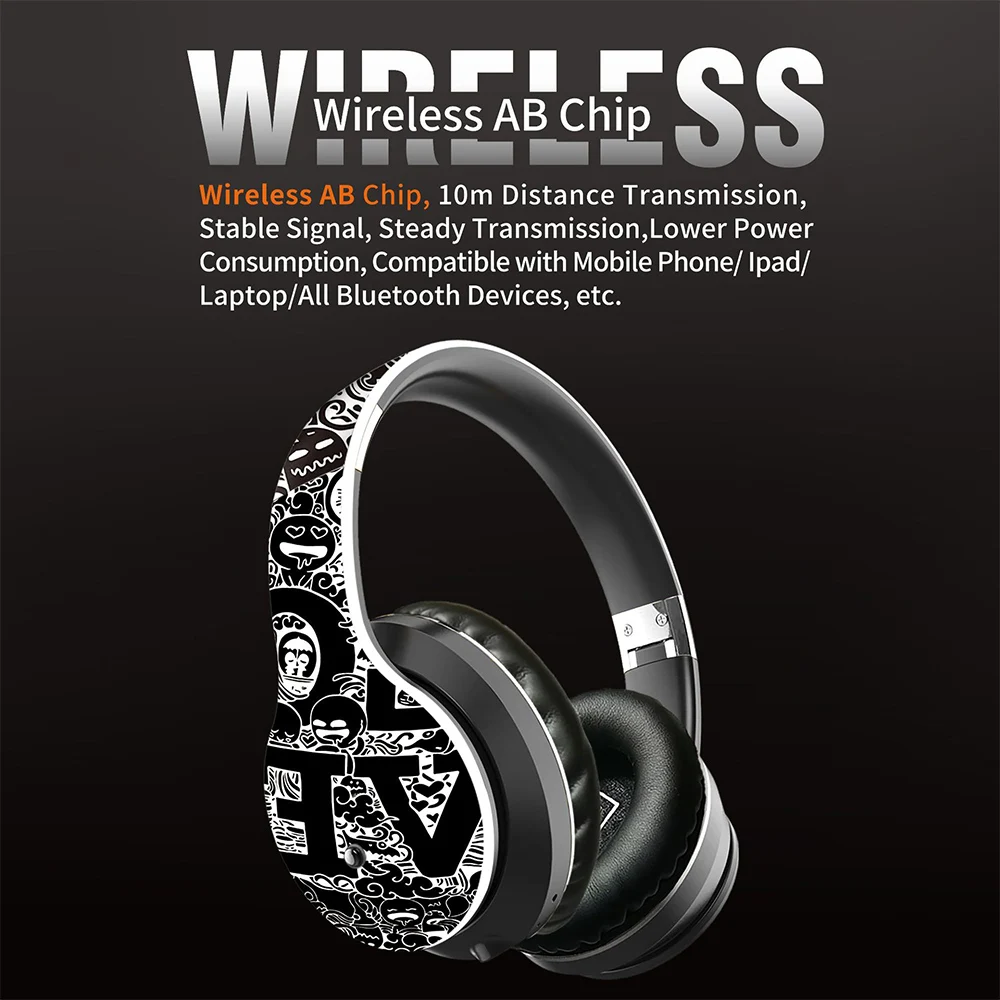 KISSCASE B1 граффити гарнитура 5 0 Bluetooth сабвуфер спортивные наушники fone bluetooth sem fio для