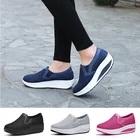 Женские кроссовки Shake Shoes, Повседневная сетчатая обувь, кроссовки для фитнеса на платформе, дышащие и удобные, размер 35-42