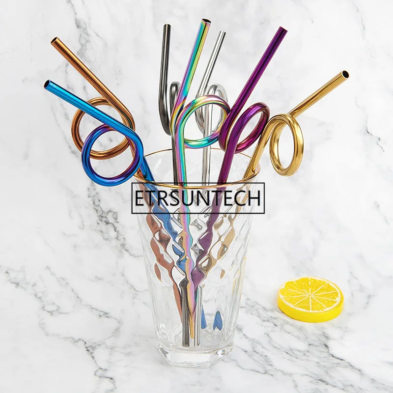 

300pcs Stainless Steel Straw Reusable Metal Drinking Straw With 20pcs Cleaner Brush For Home Party Barware Bar Accessories