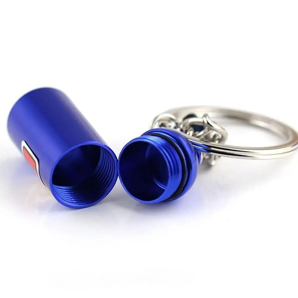 1pcs New Modified Car Keychain Nitrous Oxide Bottle Key Chain DecorativeKeyring Stash Pill Box Storag | Автомобили и мотоциклы