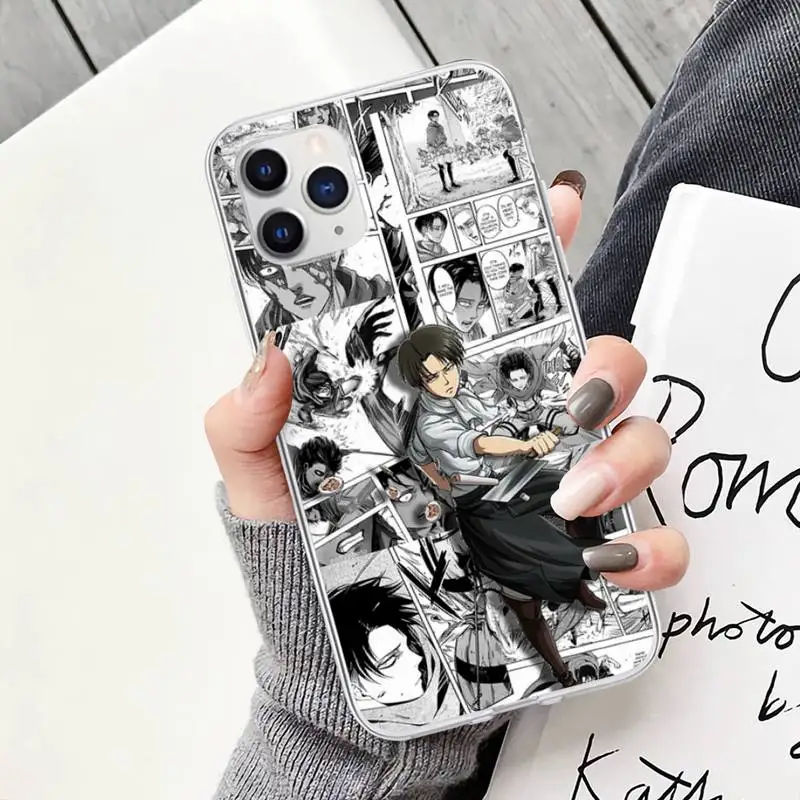 

Hot Selling Attack On Titan Transparent Phone Case For Samsung Galaxy A51 A71 S20 S10e S8 S7 S9 S10 Plus Clear Cover