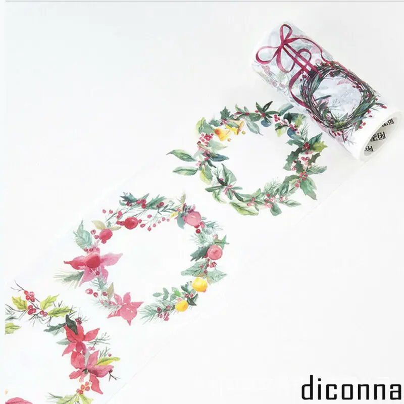 1 шт. Рождественская лента мультфильм Санта Сделай сам стикер декоративные ленты