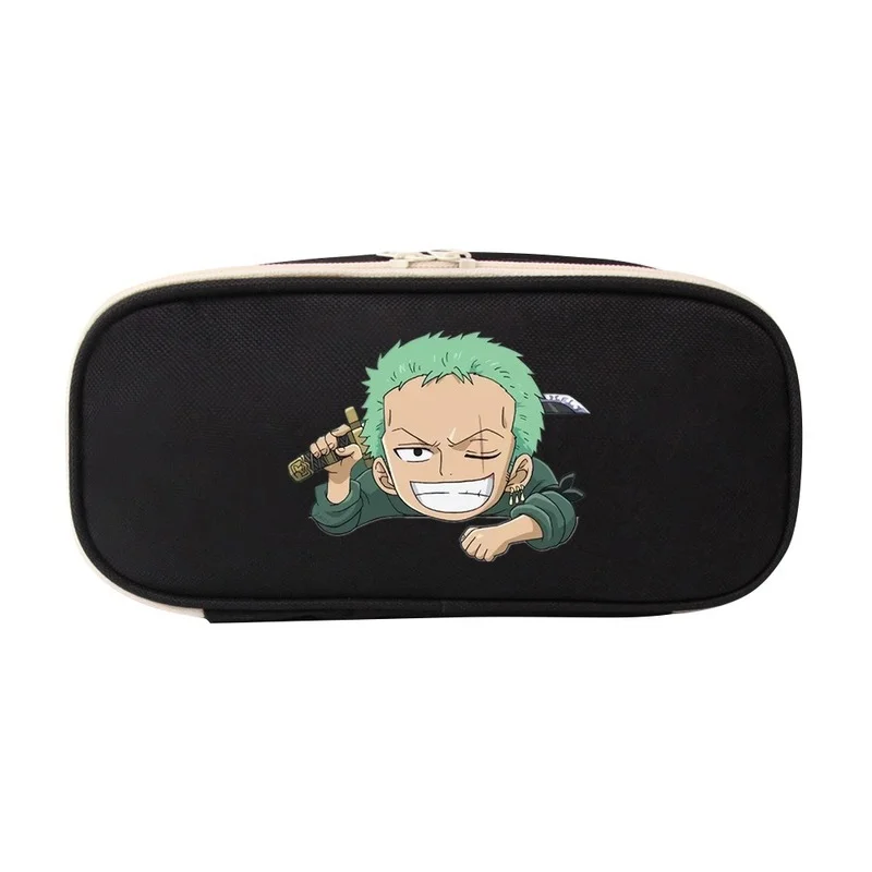 

Anime One Piece Luffy Zoro Large Capacity Pencil Case Kawaii Pencilcase School Pen Supplies Bag School Box Pencils Pouch fans